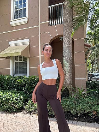 Chic High-Waisted Wide-Leg Pants – Effortless Street Style Trousers