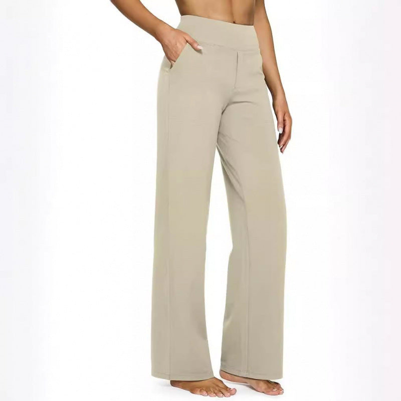 Women's High Waisted Wide Leg Pants Stretch Pull On