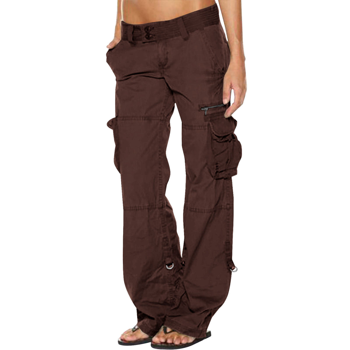 Women's Vintage Cargo Pants Wide Leg Relaxed Fit