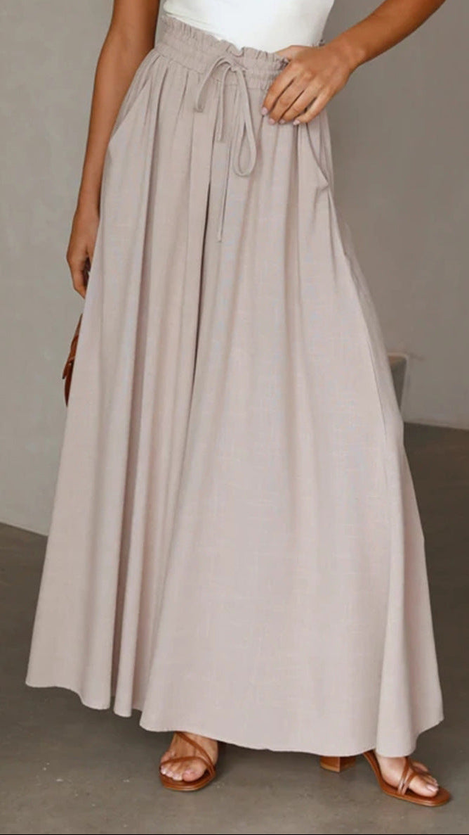 Women's High Waist Palazzo Pants Wide Leg Casual Summer