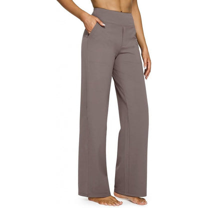 Women's High Waisted Wide Leg Pants Stretch Pull On
