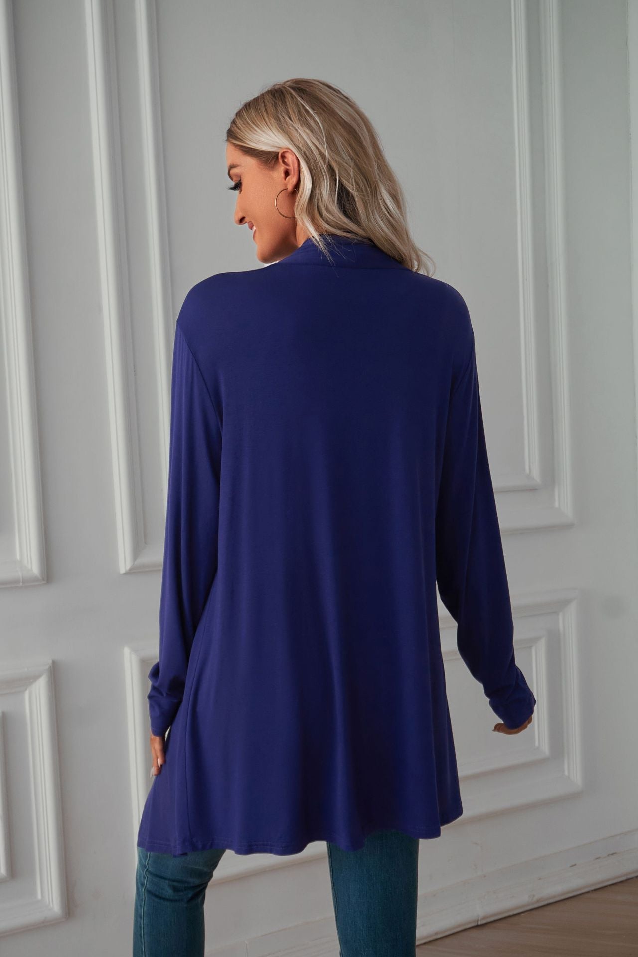 Women's Open Front Long Cardigan Lightweight Duster