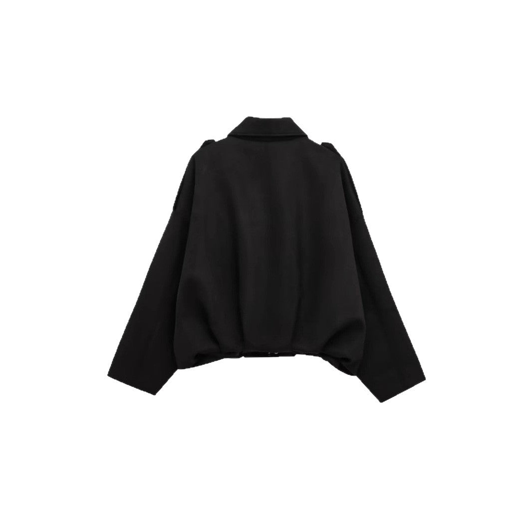 Women's Faux Suede Zip-Up Shirt Jacket