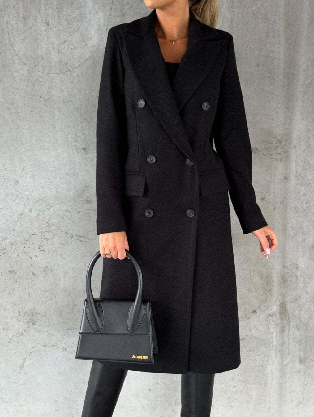 Women's Double Breasted Long Coat Fall Winter