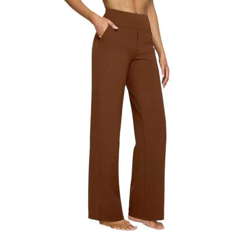 Women's High Waisted Wide Leg Pants Stretch Pull On