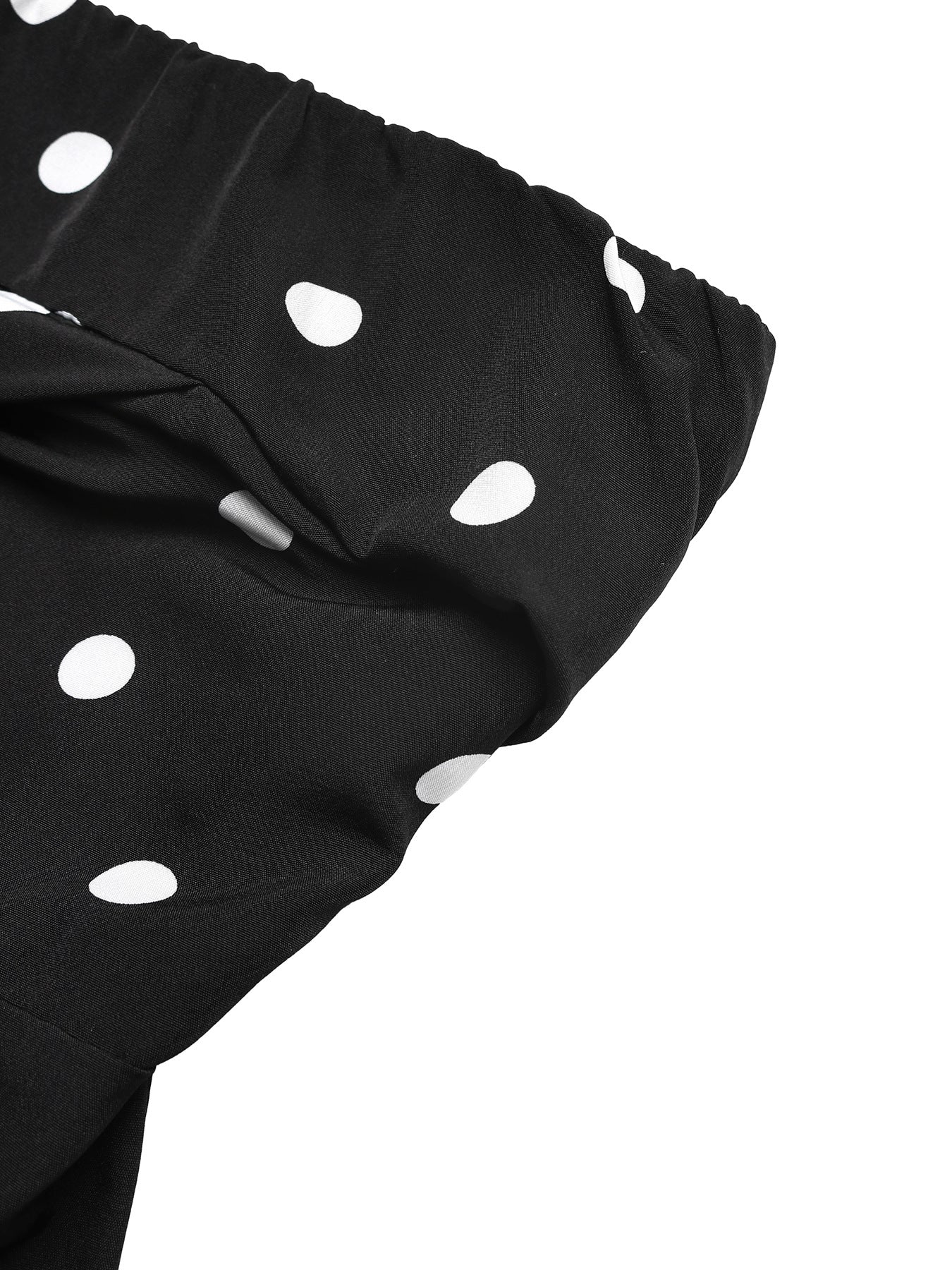 Women’s Polka Dot Strapless Wide Leg Jumpsuit