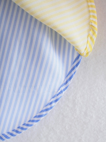 Women's Color Block Striped Oversized Button Down Shirt