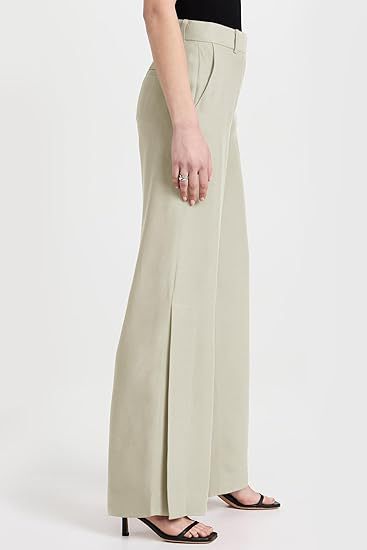 Women's High-Waisted Split Wide-Leg Pants – Elegant Business Trousers