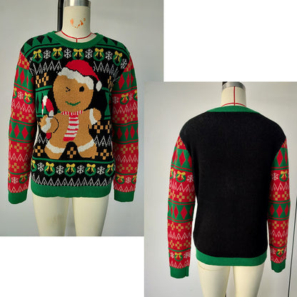 Family Matching Christmas Gingerbread Knit Sweater