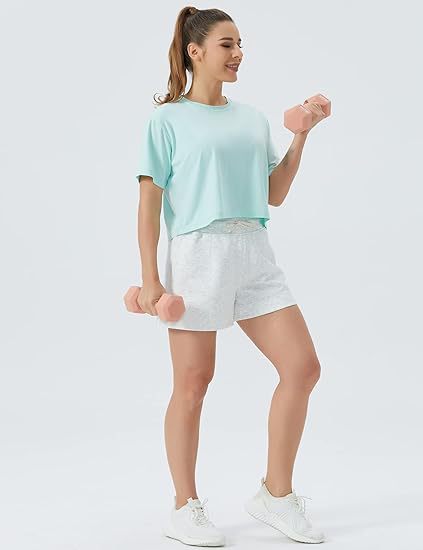 Women's High-Waisted Drawstring Sweat Shorts – Casual Lounge Shorts