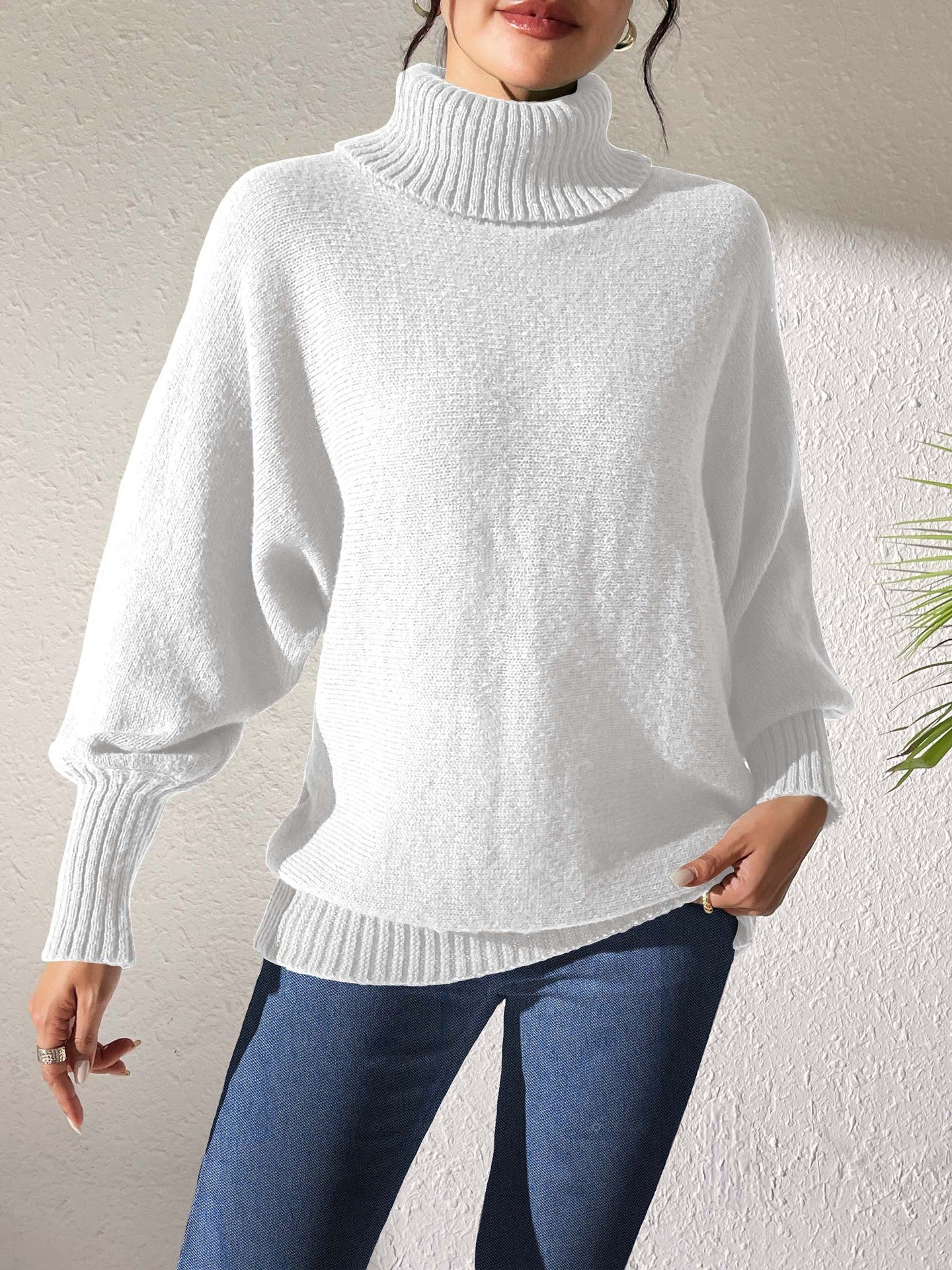 Women's Bottoming Shirt Autumn and Winter Casual Turtleneck Sweater