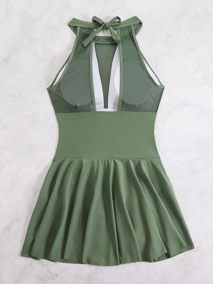 Plus Size Women’s Swimsuit - Stylish, Sexy One-Piece Dress