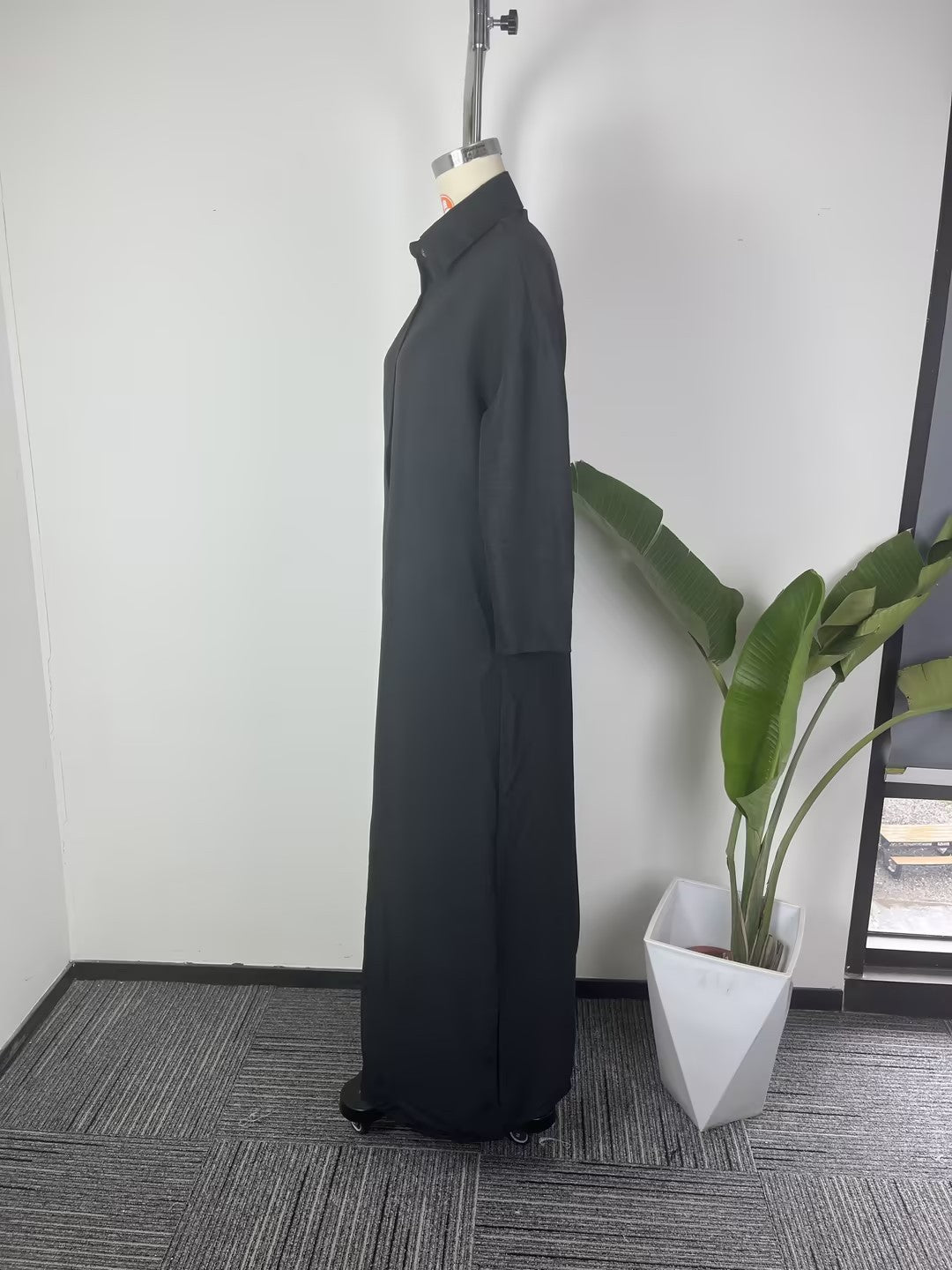 Women's Long Sleeve V Neck Maxi Dress Casual Elegant