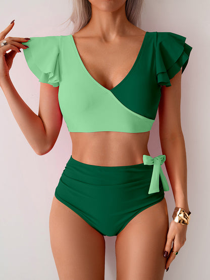 Women’s Bikini Swimsuit - High-Waisted Two-Piece Set