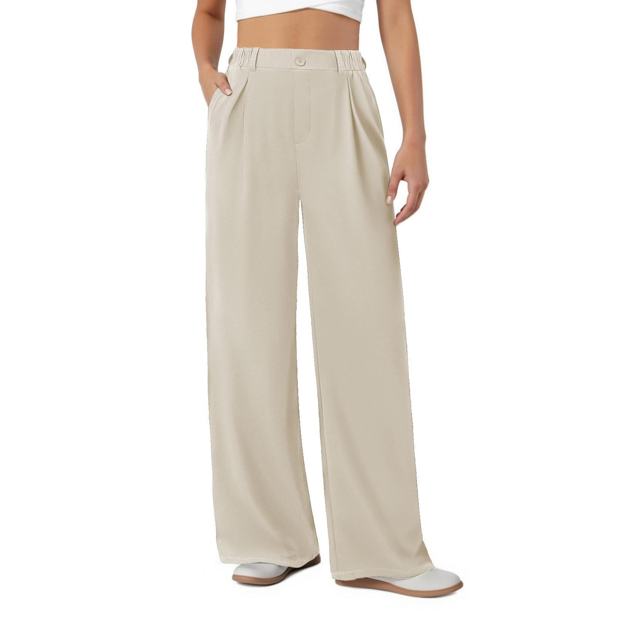 Women's High Waisted Wide Leg Work Pants Business Casual