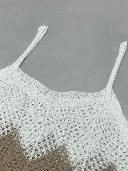 Crochet Knit Swim Cover Up Dress Beach Vacation Outfit