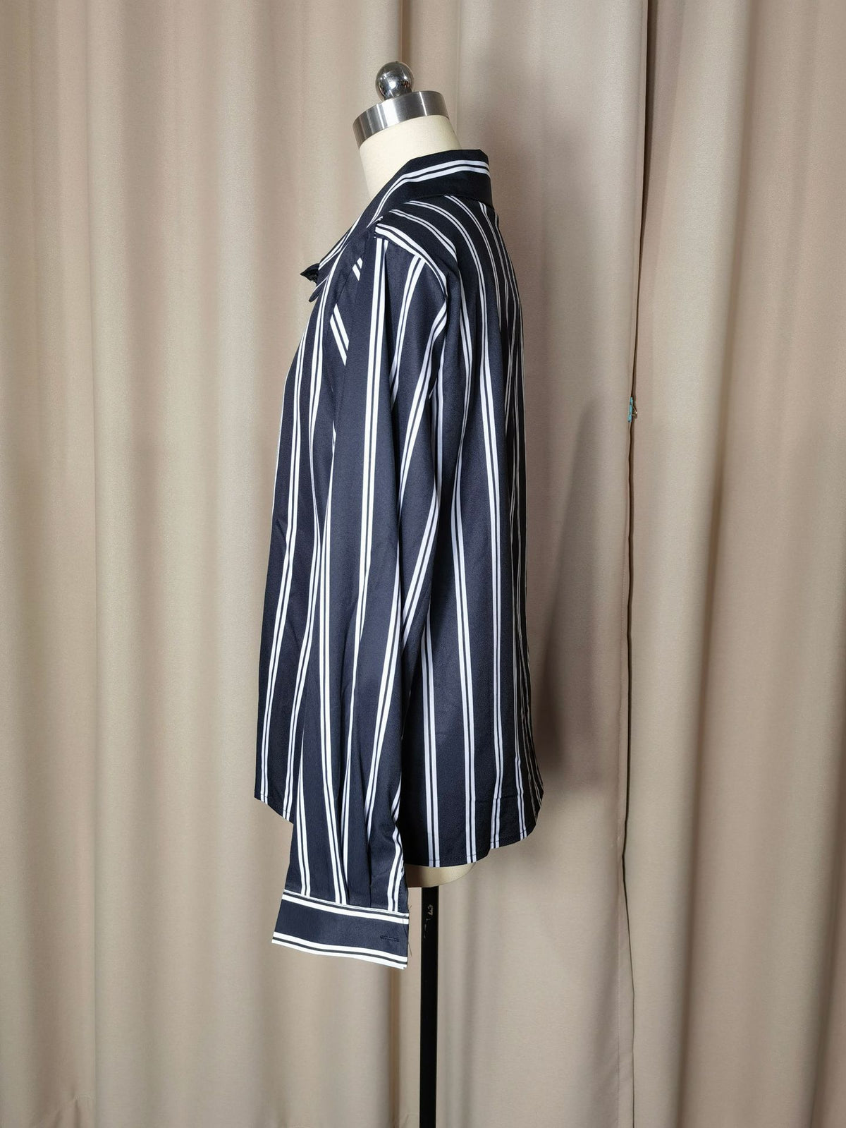Women's Striped Long Sleeve Business Casual Shirt