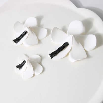 Foam Plumeria Hair Clip Tropical Flower Accessory