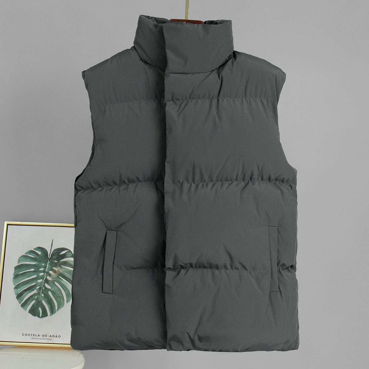 Women's Oversized Puffer Vest Quilted Layering Jacket