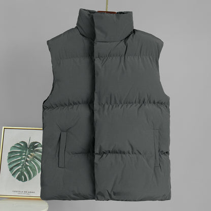 Women's Oversized Puffer Vest Quilted Layering Jacket