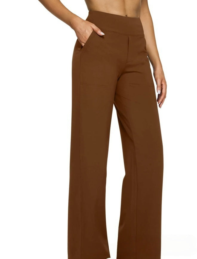 Women's High Waisted Wide Leg Pants with Pockets