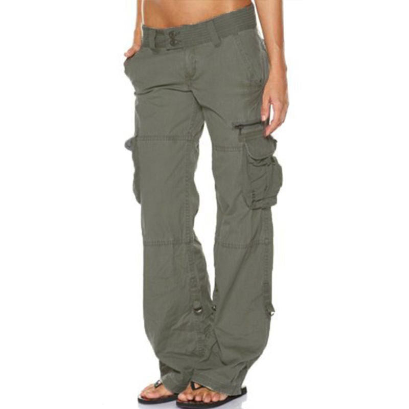 Women's Vintage Cargo Pants Wide Leg Relaxed Fit