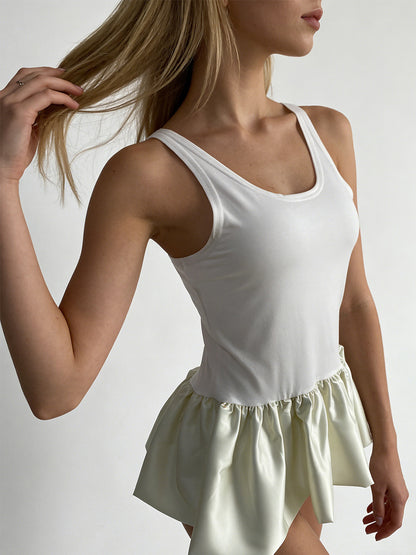 Sexy Modal Bubble Hem Tank Top – European Street Trend