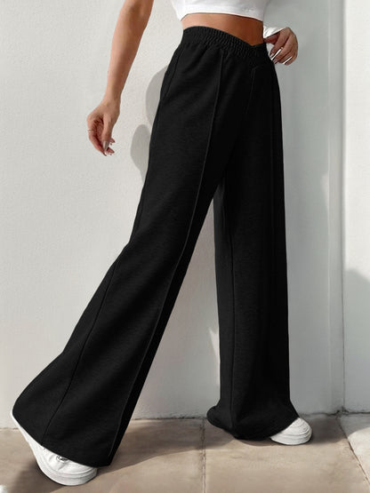 High Waisted Wide Leg Lounge Sweatpants with Pockets