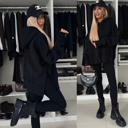 Women's Oversized Hoodie Set Two Piece Casual Loungewear