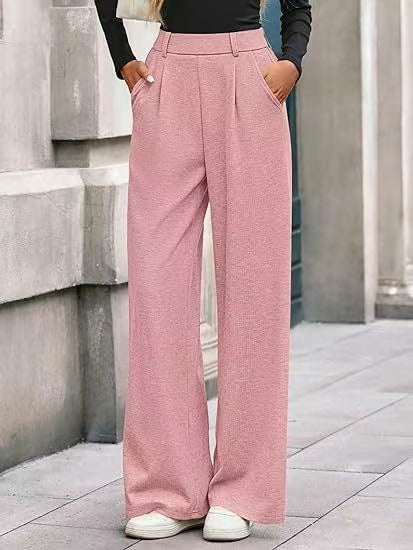Women High Waist Wide Leg Dress Pants Casual Trousers
