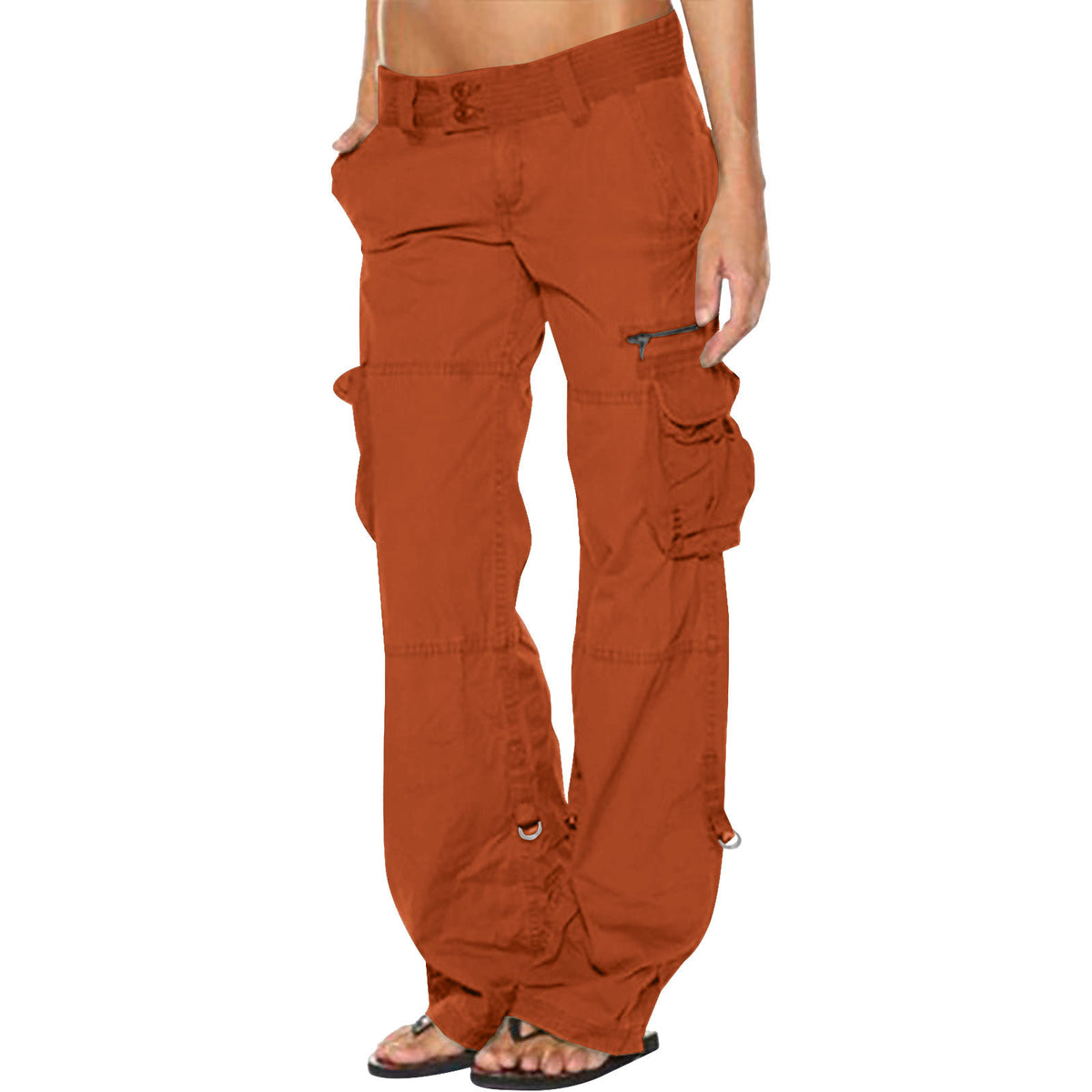 Women's Vintage Cargo Pants Wide Leg Relaxed Fit