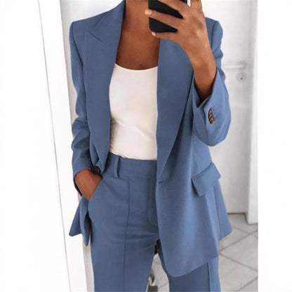 Women's 2 Piece Blazer Pants Set Business Casual