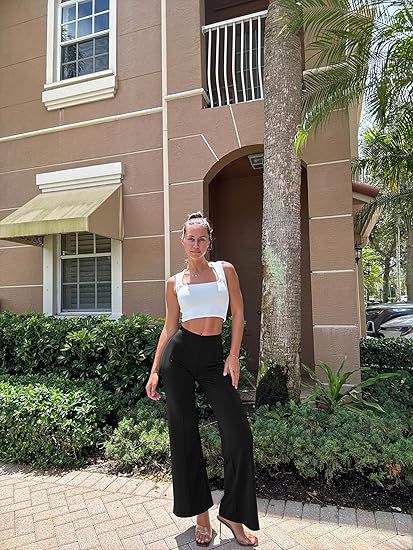 Chic High-Waisted Wide-Leg Pants – Effortless Street Style Trousers
