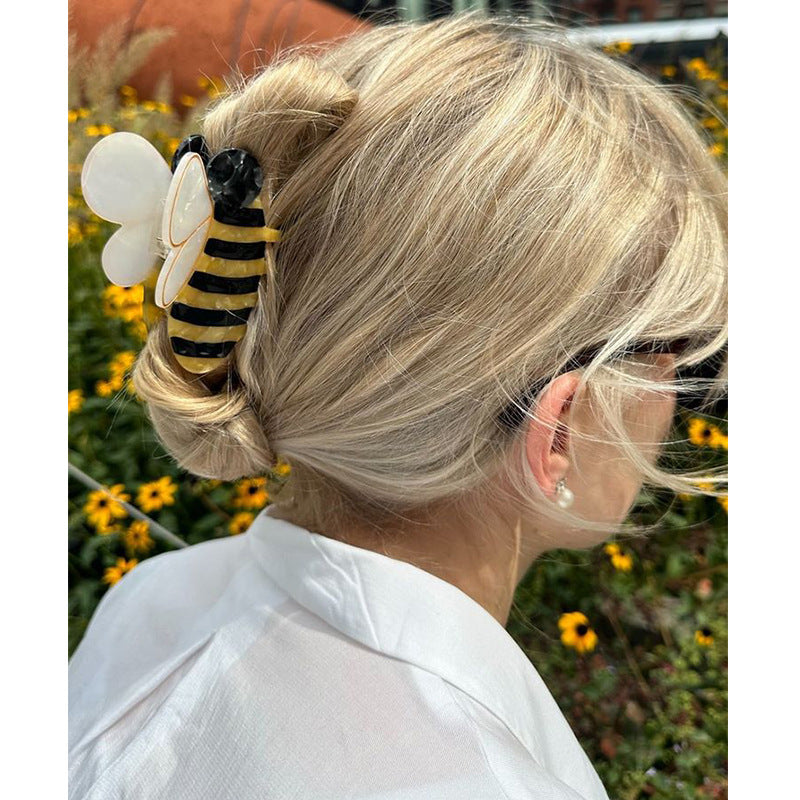 Bee Butterfly Hair Claw Clip Medium Vacation Style