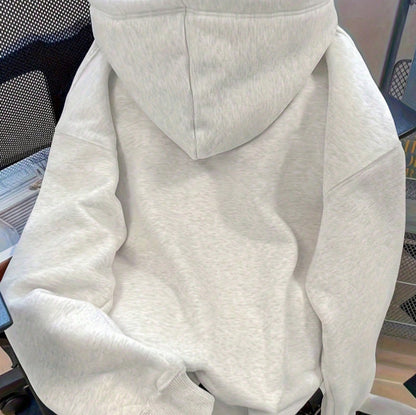 California Letter Graphic Oversized Hoodie Pullover