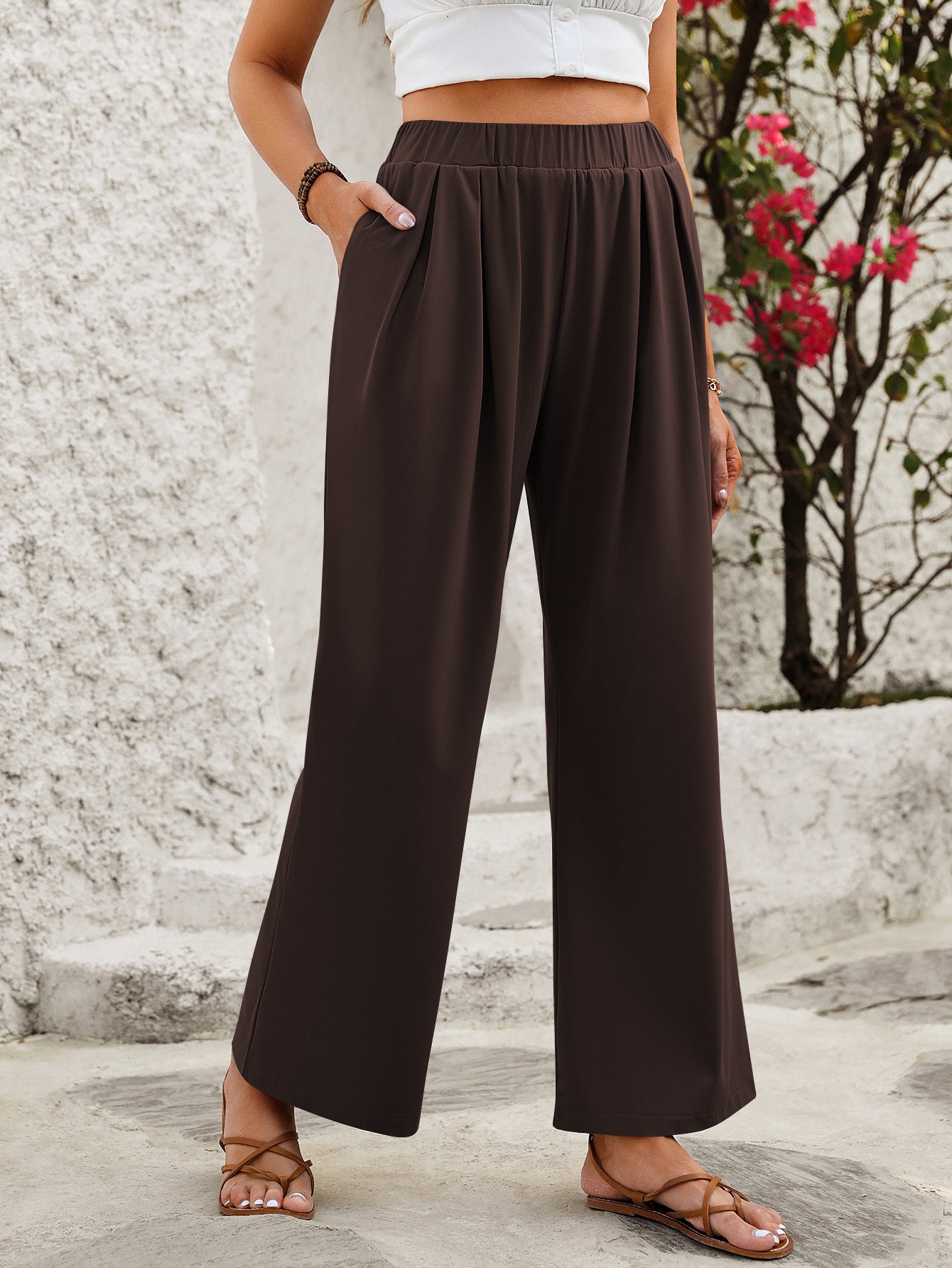 Women's High-Waist Wide-Leg Lounge Yoga Pants