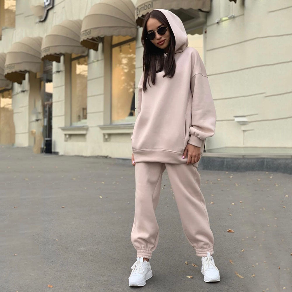 Women's Oversized Hoodie Jogger Set Casual Two Piece Outfit