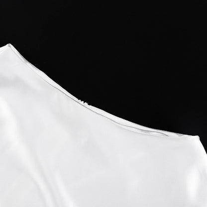 Women's High Waist Balloon Midi Skirt Solid Casual Flowy