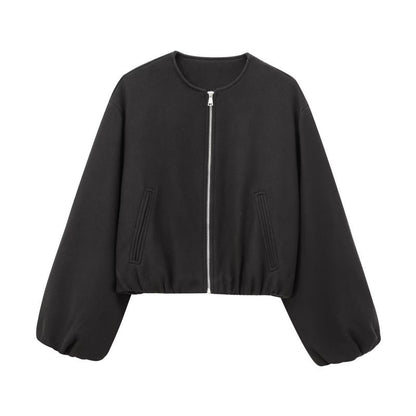 Women's Zip Up Bomber Jacket Casual Streetwear