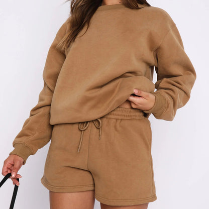 Women's Oversized Sweatshirt & Shorts Lounge Set