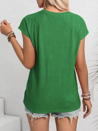 Casual Crew Neck T-Shirt with Pocket
