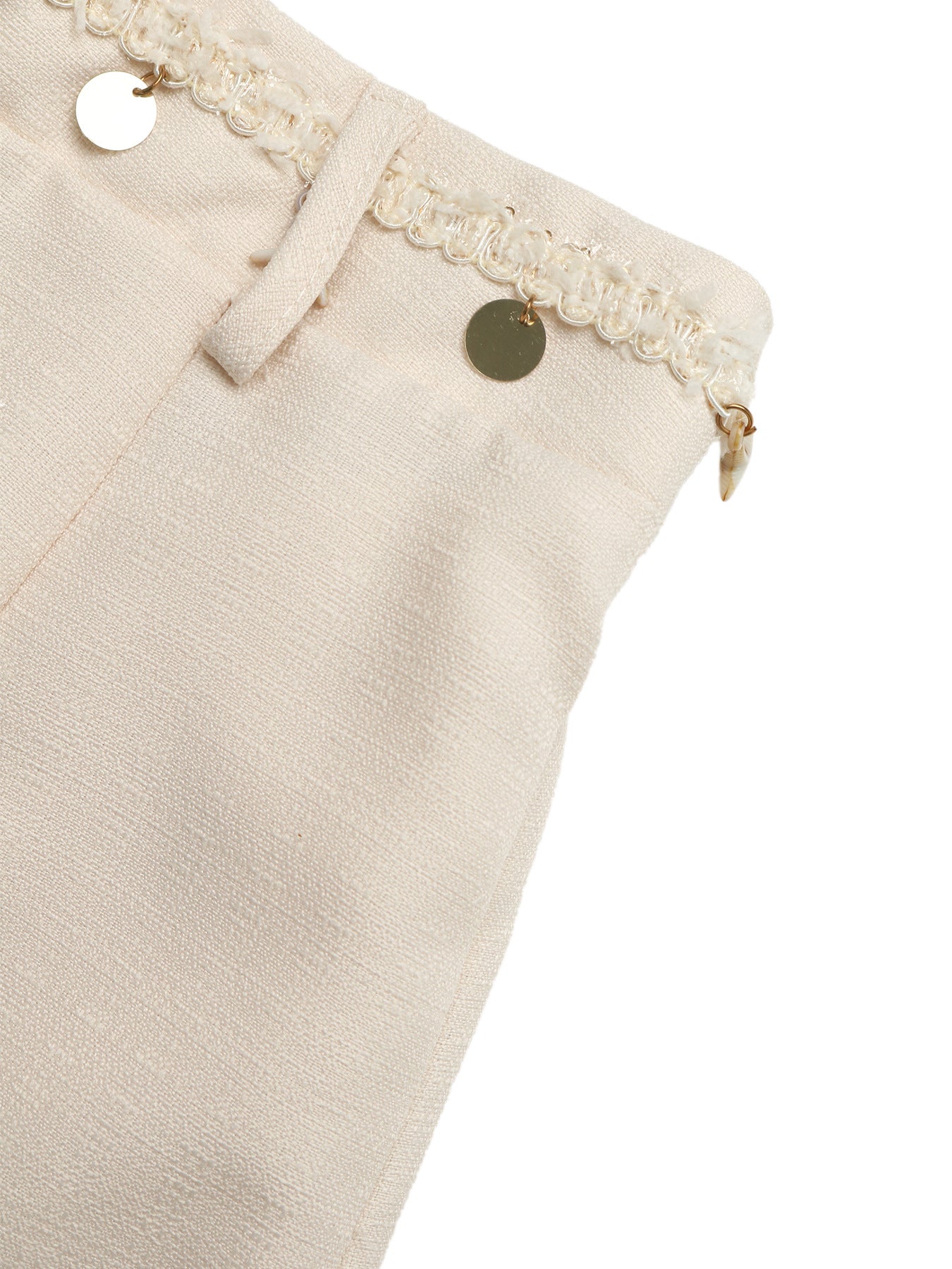 Elegant Tweed Two-Piece Set Shell Lace Top & Mini Skirt