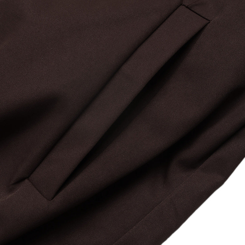 Solid Bomber Jacket Zip Front Cropped Relaxed Fit