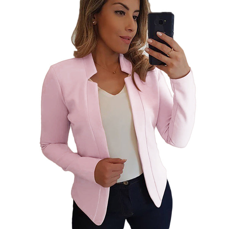 Women's Business Casual Open Front Blazer Work Jacket