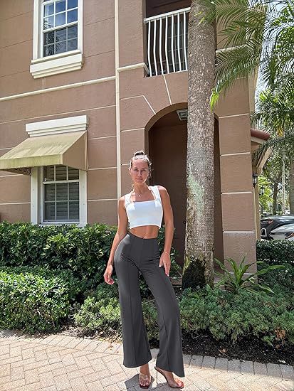 Chic High-Waisted Wide-Leg Pants – Effortless Street Style Trousers
