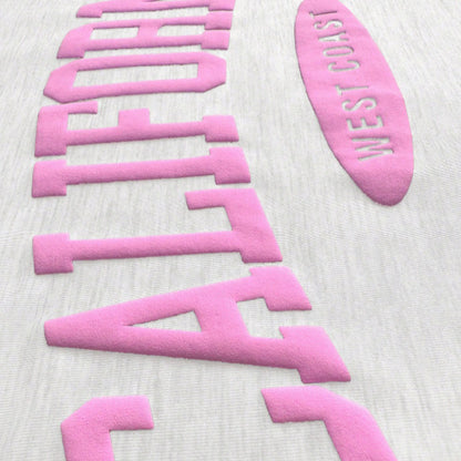 California Letter Graphic Oversized Hoodie Pullover
