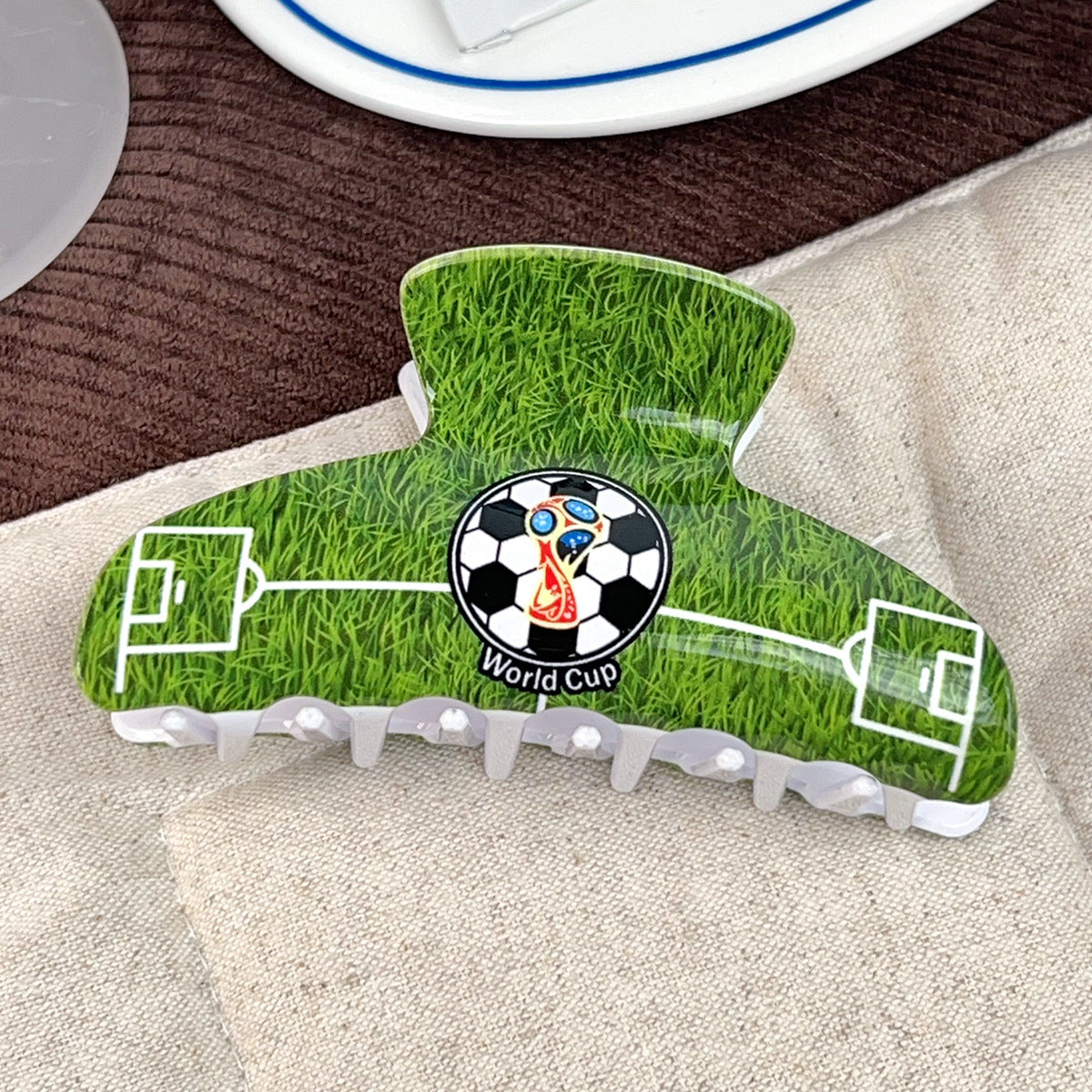 Soccer World Cup Hair Claw Clips Sports Fan Accessories