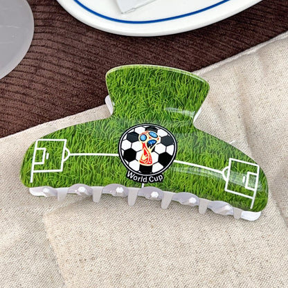 Soccer World Cup Hair Claw Clips Sports Fan Accessories