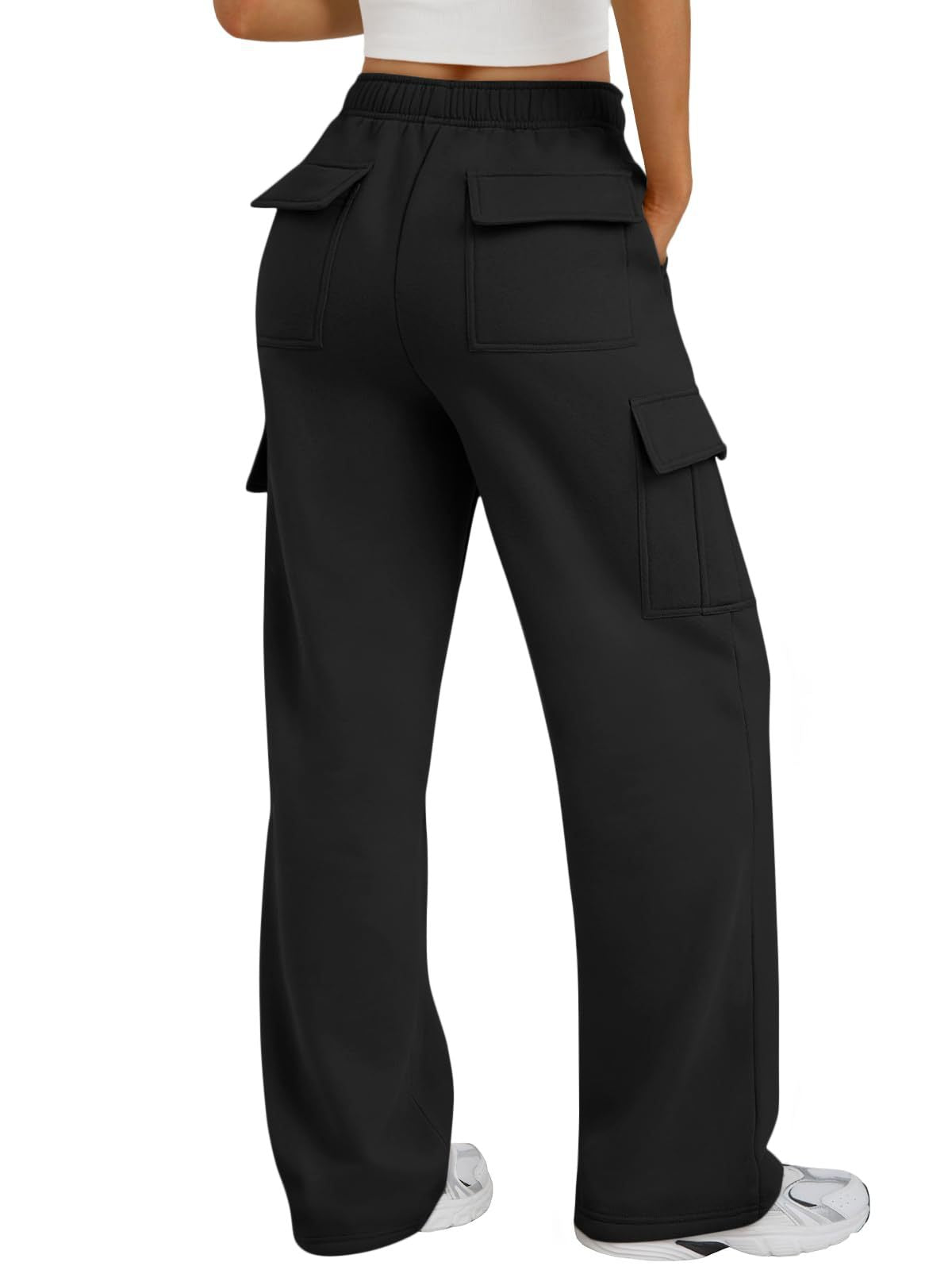 Women's High Waisted Wide Leg Cargo Pants