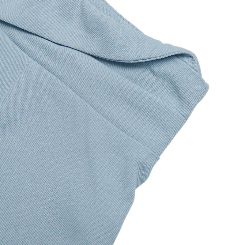 High Waist A-Line Midi Skirt Button Detail Flowy Skirt